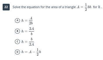 Please help me if you understand the area of a triangle. Look at the screenshot below!