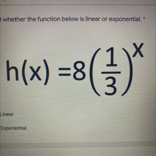 Is it linear or exponential