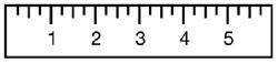 2.

What fractional parts is this ruler divided into?
fifths
fourths
thirds
halves