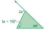 Find the measure of the exterior angle BRAINLIEST