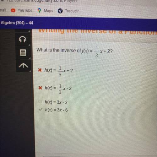 What is the inverse of f(x) = 1x+2?