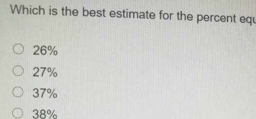 Which is the best estimate for the percent equivalent to 3/8