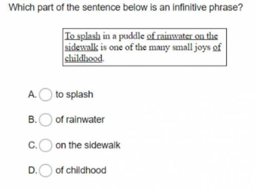 PLZ HALP! I'm pretty sure the answer is A, but I just wanna double check!