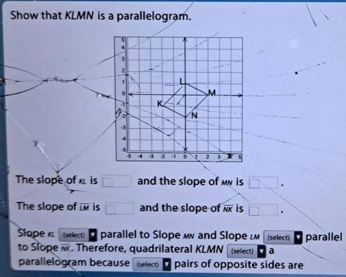 Show that KLMN is a parallelogram