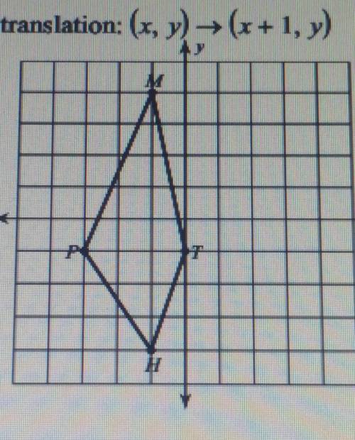 the question says find the coordinates of the vertices of each figure after the given transformatio