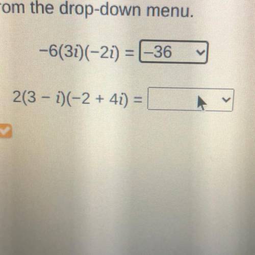 What is the simplified answer to this equation 2(3-1)*(-2+4i)