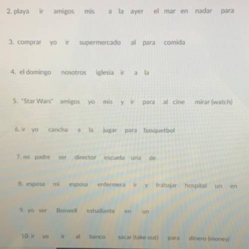 I need help unscrambling the words to make a sentence