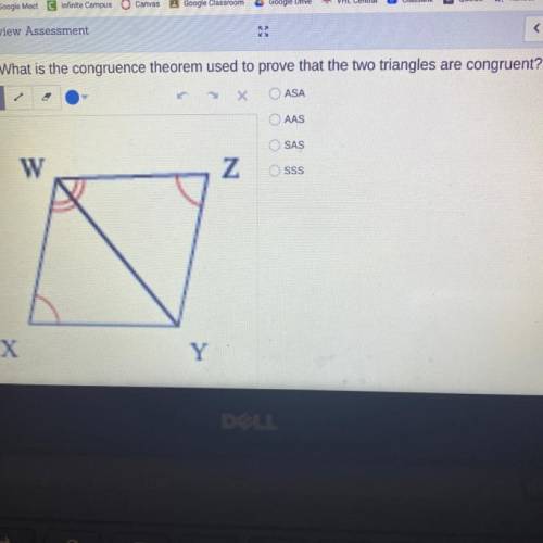 What is the congruence theorem used to prove that the two triangles are congruent?