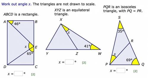 Isosceles and equilateral triangles (please help me as fast as you can thank you)
