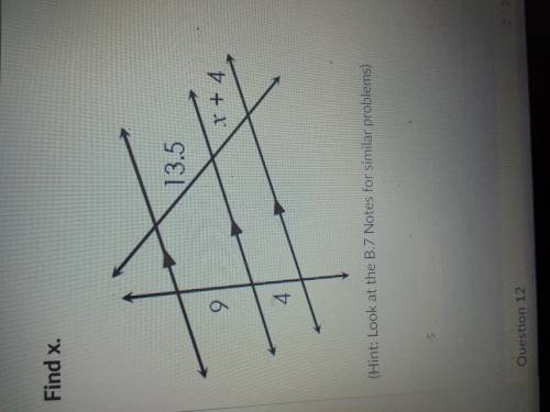 How to find x (similar triangles)