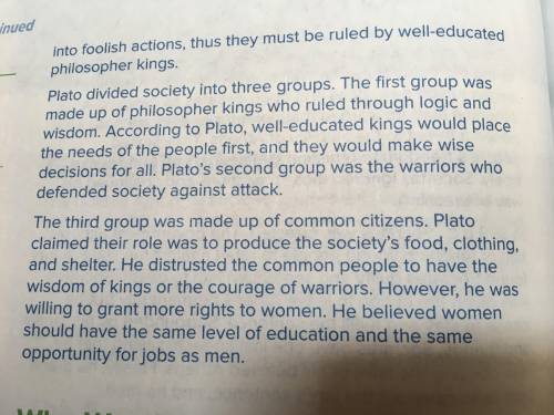 Plssssssss Help 
How are Platos divisions different from Athenian democracy?