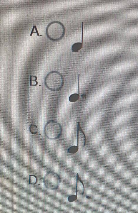 Which symbol completes the musical equation