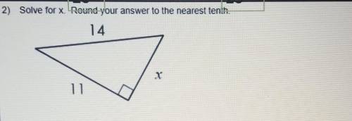 Solve for X round your answer to the nearest tenth