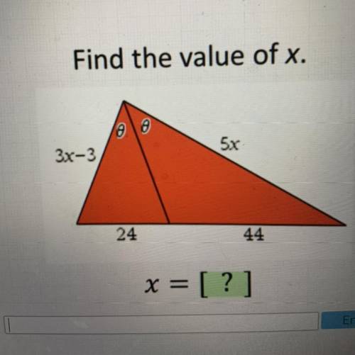 Proportions in similar triangles find the value of x