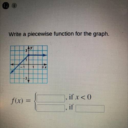 Write a piecewise function for the graph