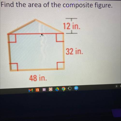 Find the area of the composite figure. 
Please help me!!