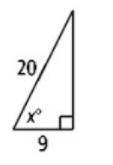 Find the measure of angle x.
A.24
B.27
C.63
D.65