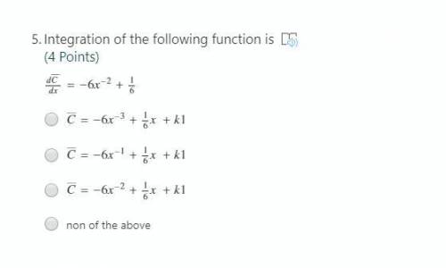 Integration of the following function