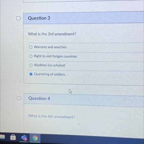 Fast please Helppp 
What is the 3rd amendment?