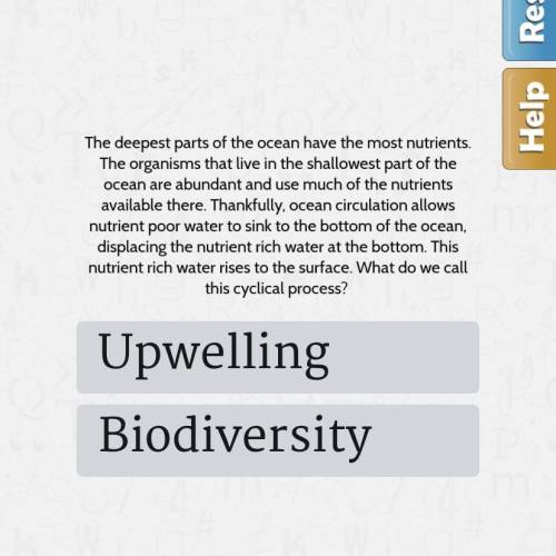 Upwelling or Biodiversity