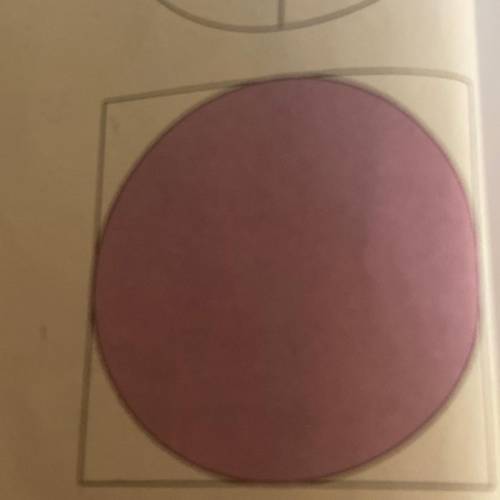The figure shows a circle within a square. If the area of the square is 36 cm 2, find the area and