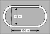 HELP ASAP PLEASE

A running track in the shape of an oval is shown. The ends of the track form sem