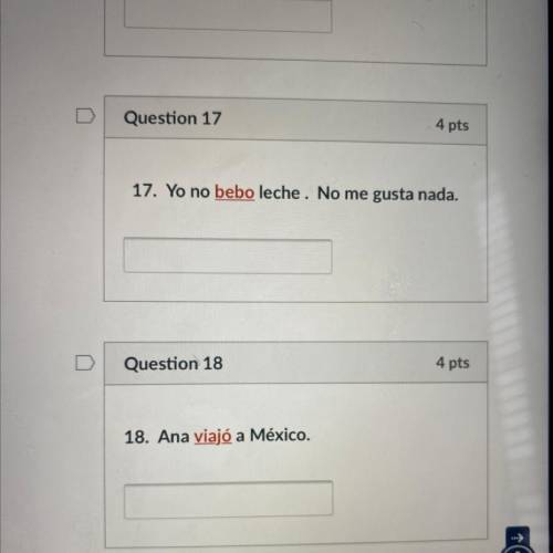 I needed help with this Spanish plss use the correct accents