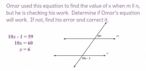 What is the correct value of x
