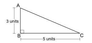 PLEASE HELP THIS IS TIMED

A right triangle ABC is shown below:
The area of the triangle above wil