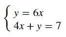 Solve:

Write your answer in the following format:
(x,y)
with no spaces.
