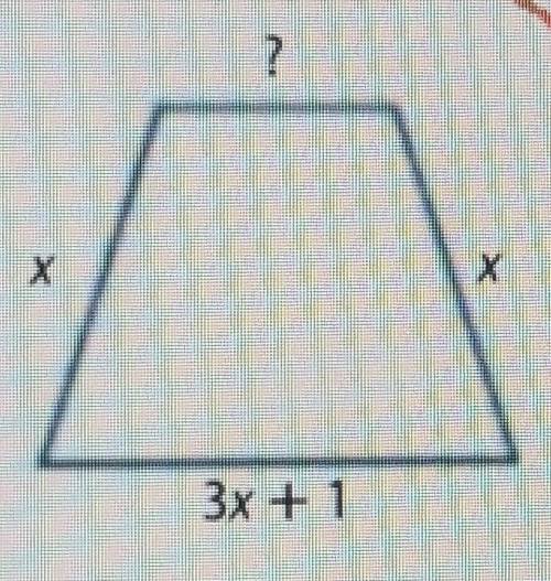 The perimeter of the garden shown is (6x + 2) units. Find the length of the missing side.

Use the