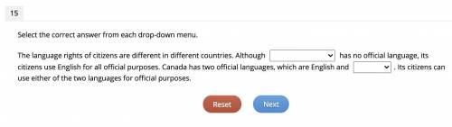 HELP ASAP!!

Select the correct answer from each drop-down menu. The language rights of citizens a