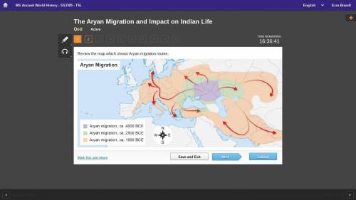 HELP I'M DESPERATE How did the Aryan migration lead to India?

A. The Aryans followed a westw