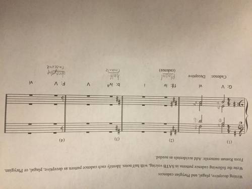 How do i know where to plot the notes in SATB?
