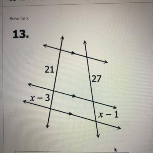 Solve for x please :))