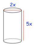 PLS HELP

The cylinder has a surface area of 972(pi)cm(squared). Find x. Round to the nearest whol