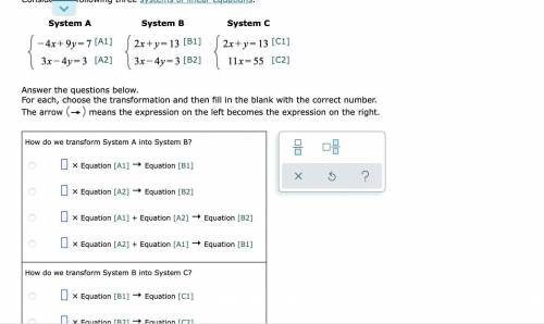 For each, choose the transformation and then fill in the blank with the correct number.

The arrow