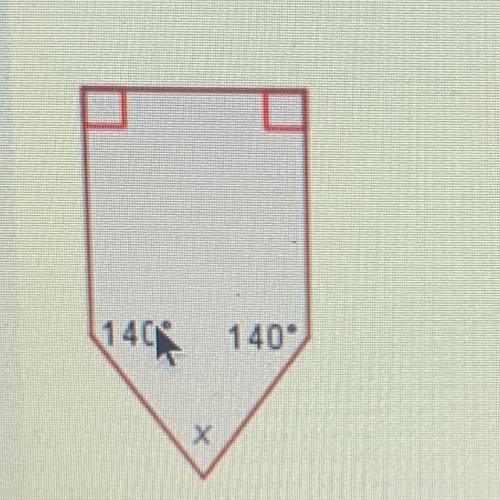 Help help help please

What is the value of the missing angle?
A.80°
B.90°
C.170°
D.260°
