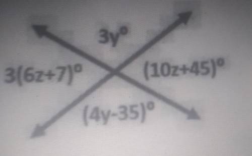 Help pleasesolve for Z and Y