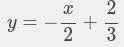 Solve 11−12y=3+6x for y