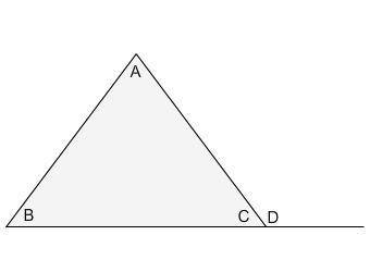 In the figure, angle D measures 127° and angle A measures 75°.

Complete the equation to solve for