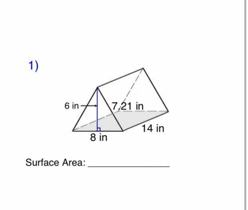 What is the surface area of this shape?