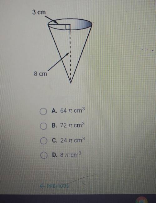 Find the volume of the conical paper cup