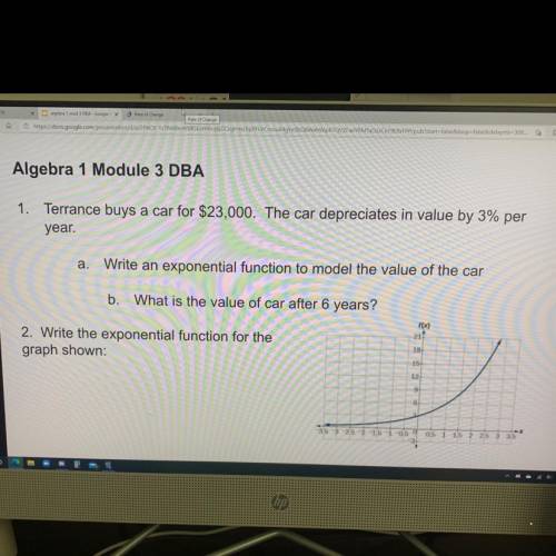Algebra 1 Module 3 DBA