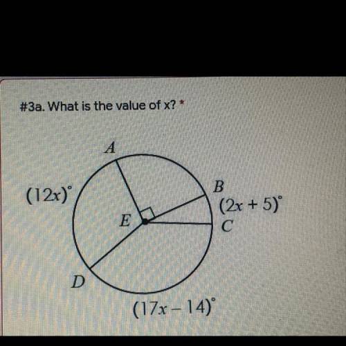 . What is the value of x
please help