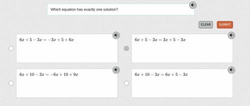 Which equation has exactly one solution?