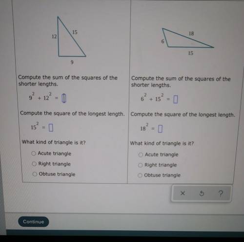 HELPP HELP HELP PLS !!! Below are two triangles with their side lengths shown. Answer the questions