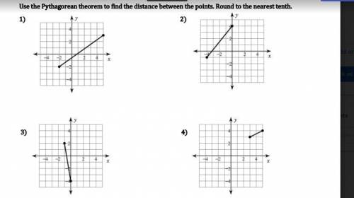 Pythagorean Theorem Distance between Two Points due TODAY i need help i kinda forgot how to do it!!