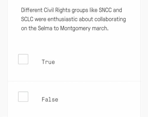 Different Civil Rights groups like SNCC and SCLC were enthusiastic about collaborating on the Selma