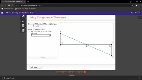 Using Congruence Theorems